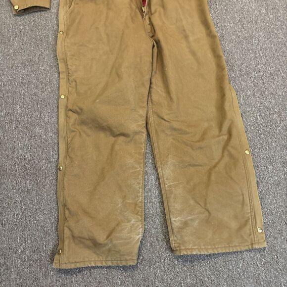 Carhartt Men’s Insulated Coveralls Size 52 Reg X01 BRN USA Vintage - UNION Made - Picture 9 of 13